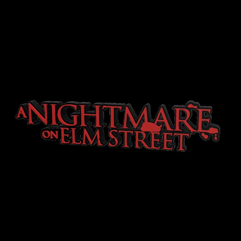 3D MULTICOLOR LOGO/SIGN - A Nightmare on Elm Street (Bloody Version)