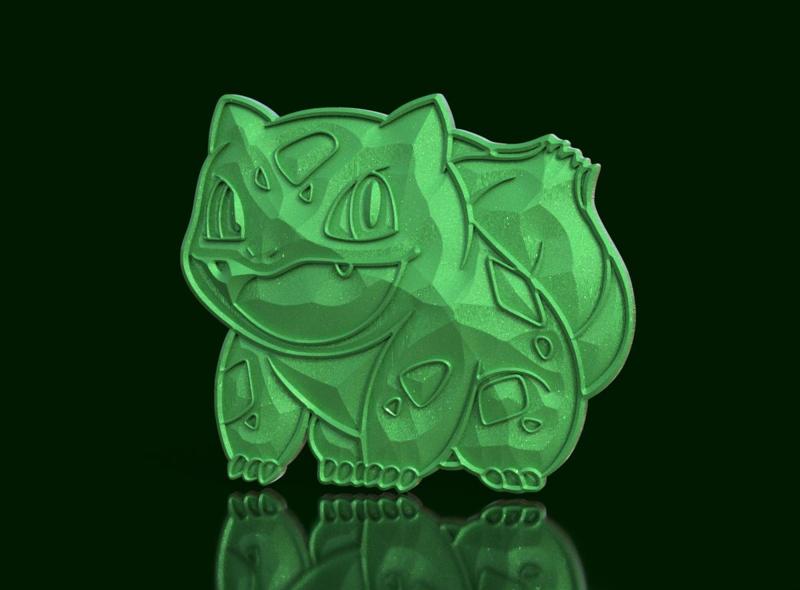 Bulbasaur Crystal Effect Sculpture - Pokémon Elegance