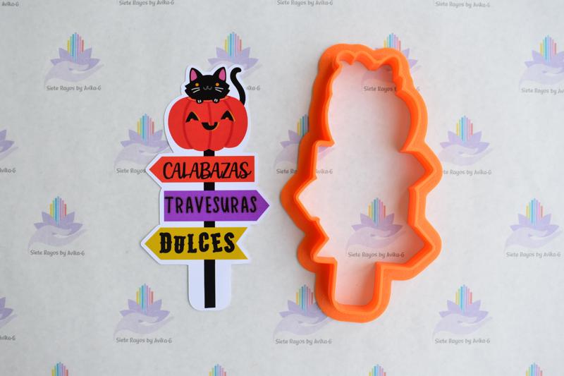 Pumpkin Cookie Cutter Halloween Sign
