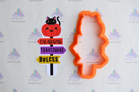 Pumpkin Cookie Cutter Halloween Sign