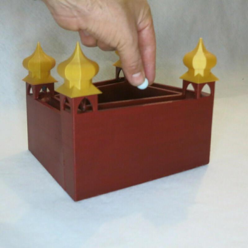 Marble run castle "Staircase of Penrose" (perpetual motion)