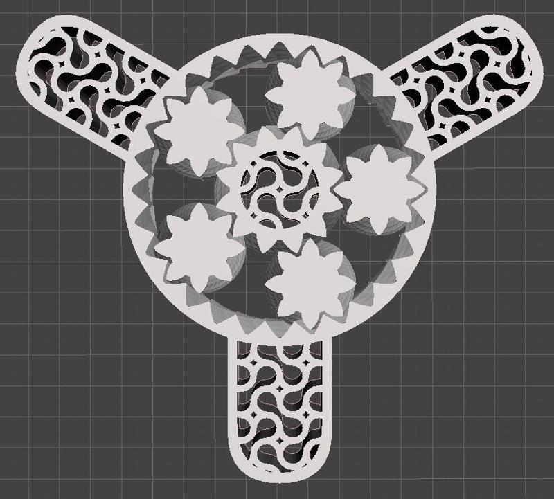 Gear Bearing Fidget Spinner