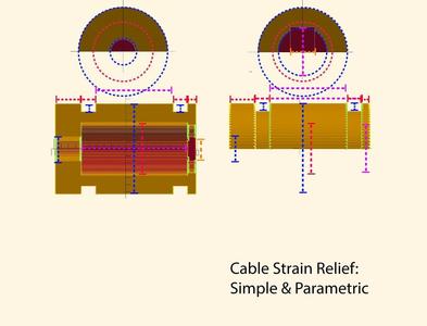 Cable Strain Relief: Simple & Parametric