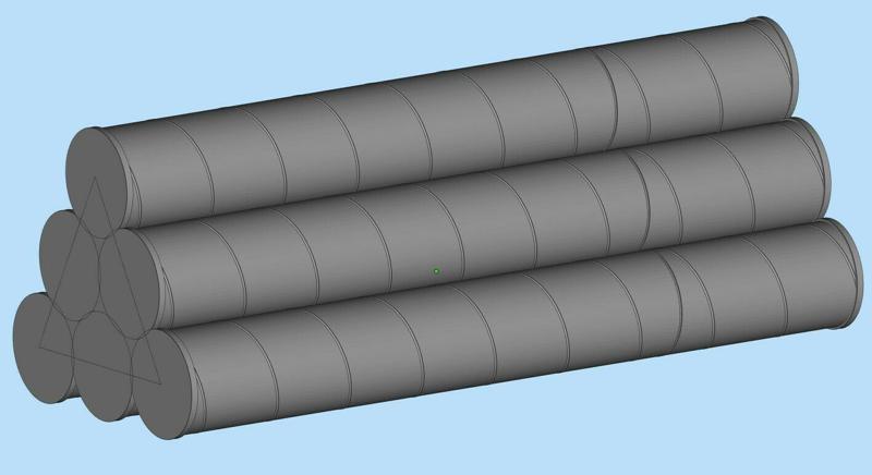 1/16 M10 CARDBOARD AMMO PACKING TUBES