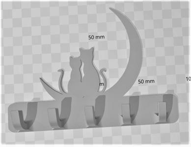 cat keyholder wall mount