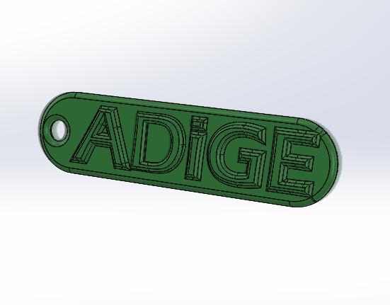 Circassian (Adige) key chain