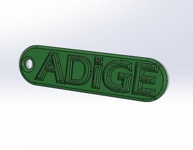 Circassian (Adige) key chain