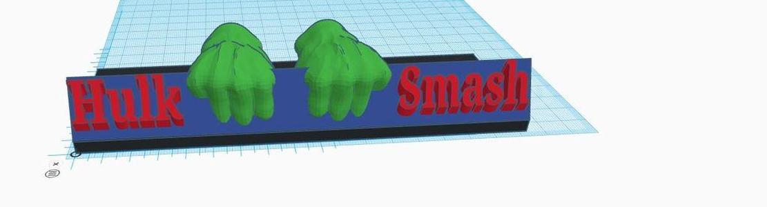 Hulk Smash Fist and Tag