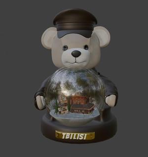 Bear on a stand