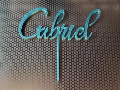 Gabriel First Name Cake Topper