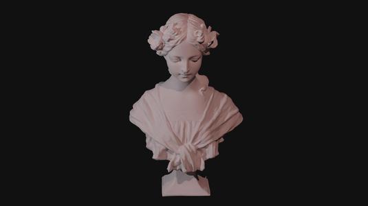 Antique bust of lady