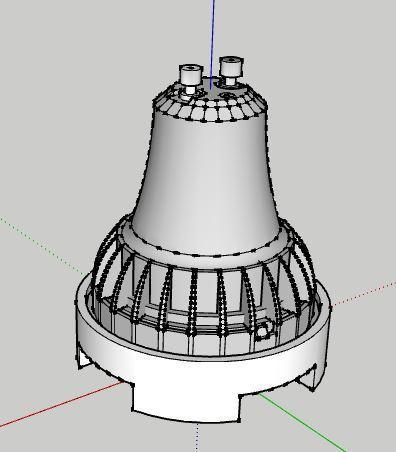 GU LED spacer for nano aquarium