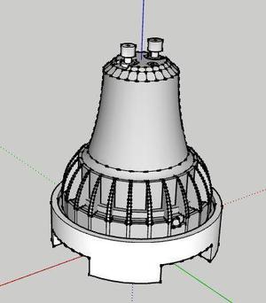 GU LED spacer for nano aquarium