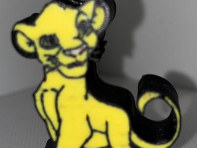 Simba from The Lion King Straw Topper