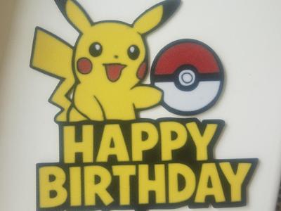 Cake topper pokemon Pikachu