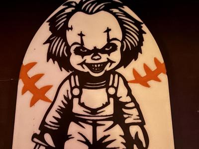 Chucky window glass decor