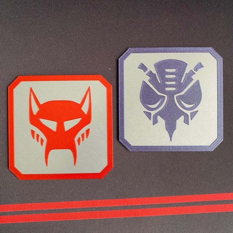 Transformers Beast Wars Coasters / Action Figure Stands