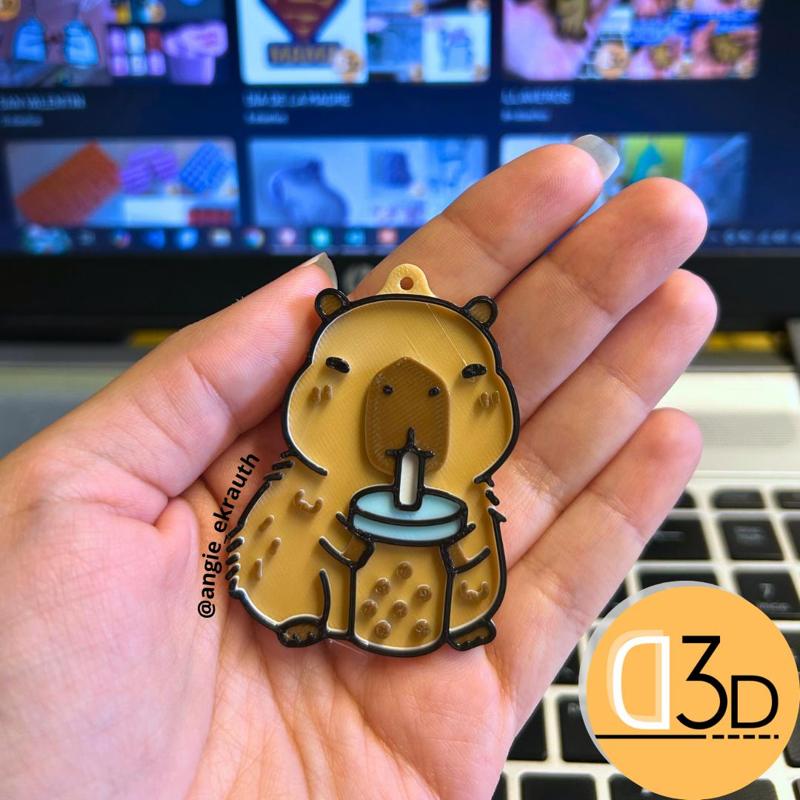 Capybara / capybara - key ring v8