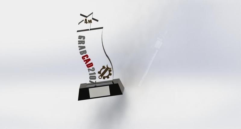 GRABCAD 4Million member challenge my trophy design