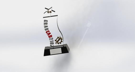 GRABCAD 4Million member challenge my trophy design