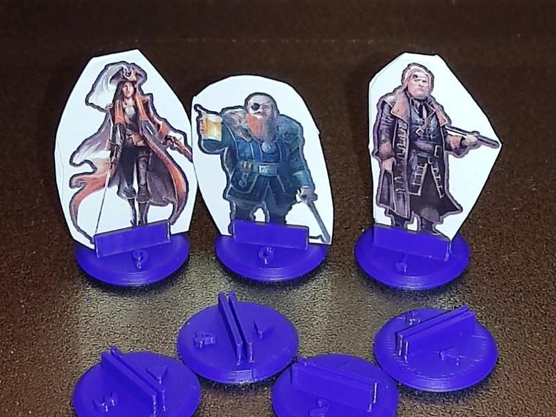 Paper miniature bases (Any TTRPG)