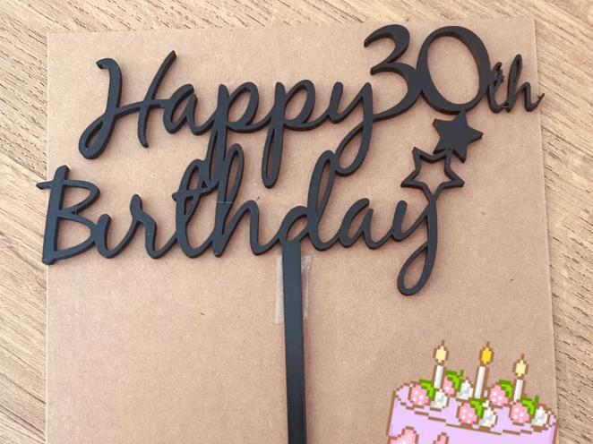 30th Birthday Topper