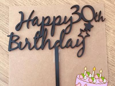30th Birthday Topper