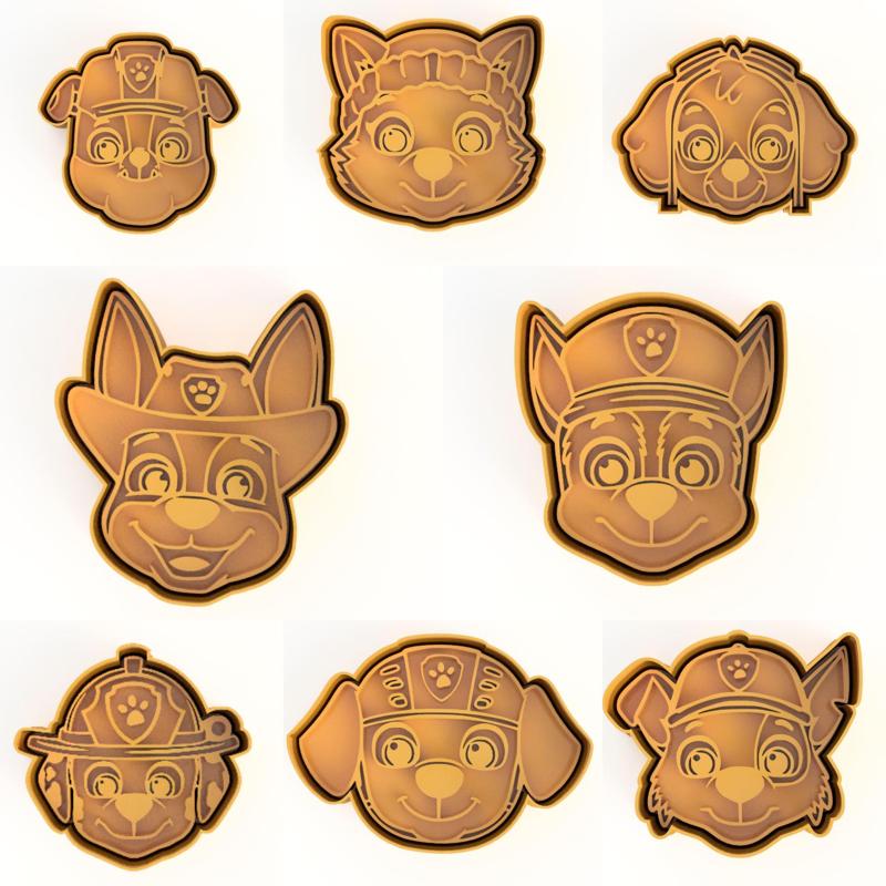 PAW PATROL COOKIE CUTTERS SET / Puppy Patrol Cookie Cutters