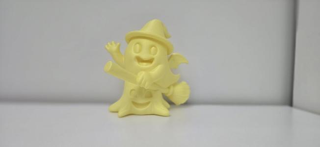 Halloween Flying Ghost on Broomstick