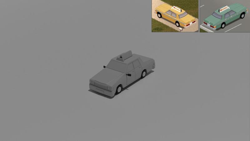 Taxi - Project Zomboid game Vehicle