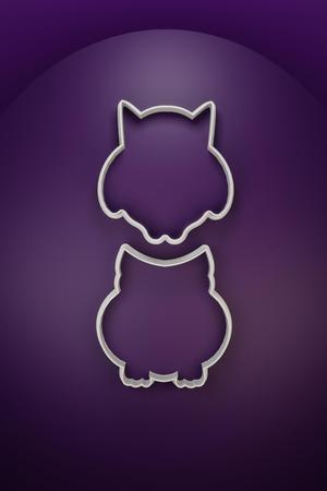 Owl - 02 cookie cutters