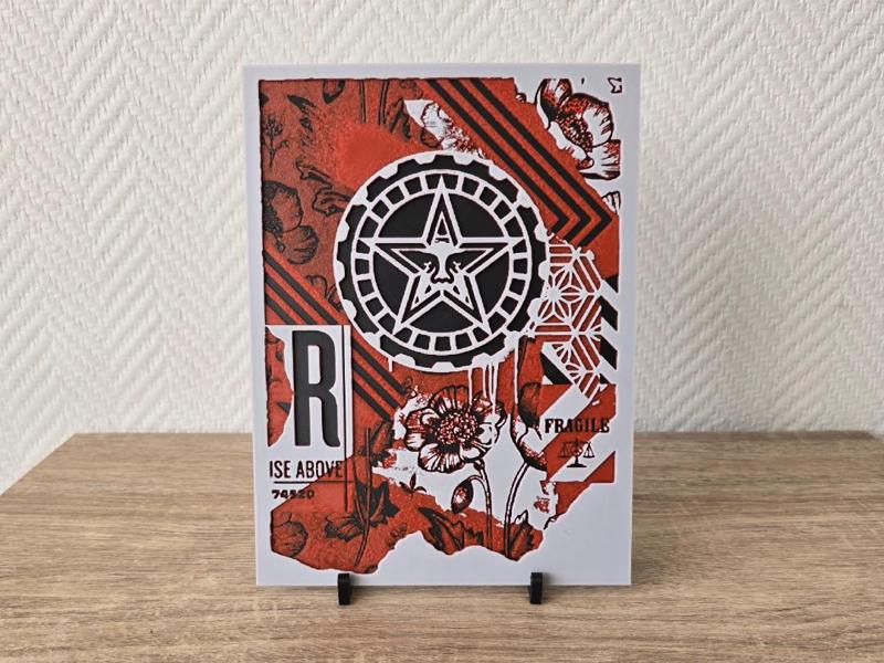 Rise Obey street art Hueforge