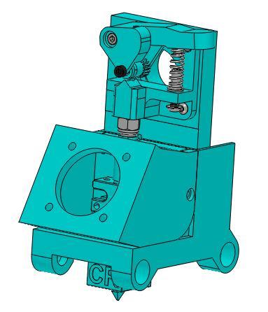 Da vinci series Creality Double gear extruder cr6 hotend mount