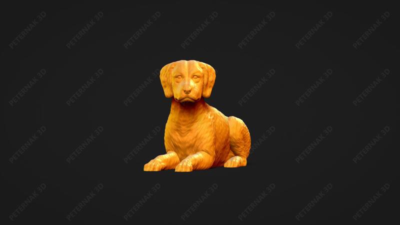 Brittany Dog 3D Print Model Pose 08