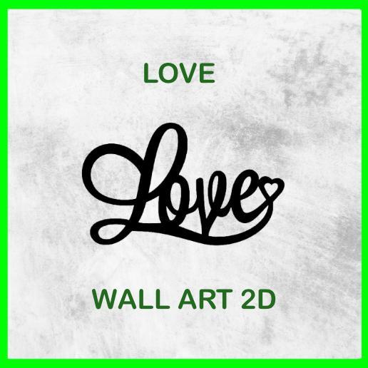 LOVE WALL ART 2D 02