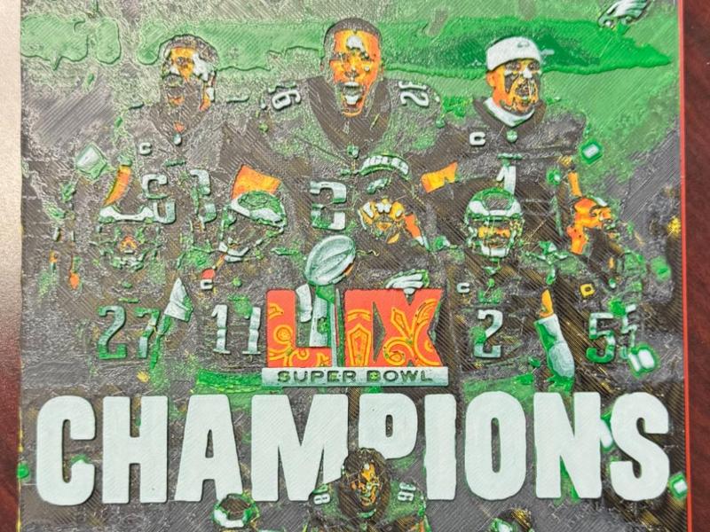 Philadelphia Eagles Superbowl 59 Hue forge