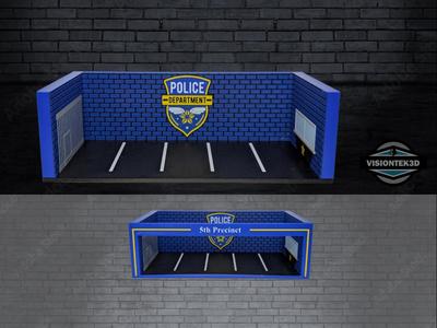 1:64 Scale Police Station