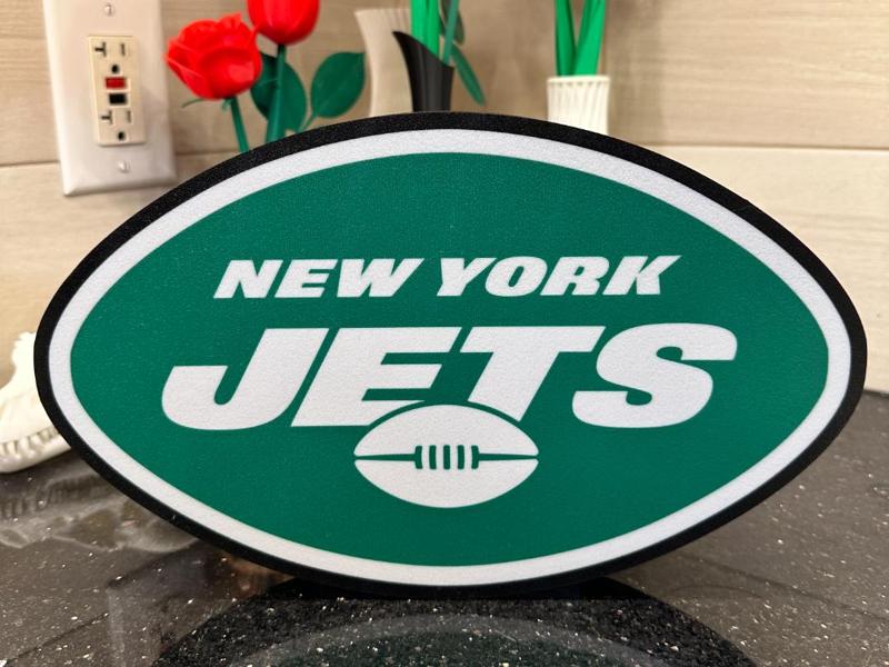 New York Jets light box with stand