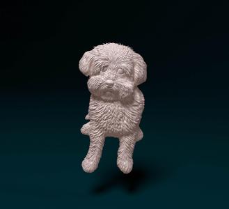 Dog Bas-relief pendant