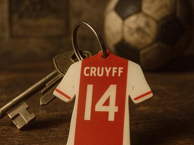 keychain dedicated to Johan Cruyff
