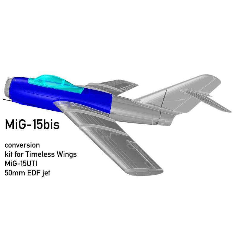 MiG-15bis CONVERSION  for Timeless Wings MiG-15UTI for 50mm EDF