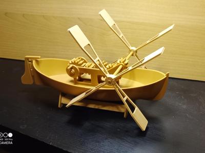 Leonardo Da Vinci's Paddle Boat