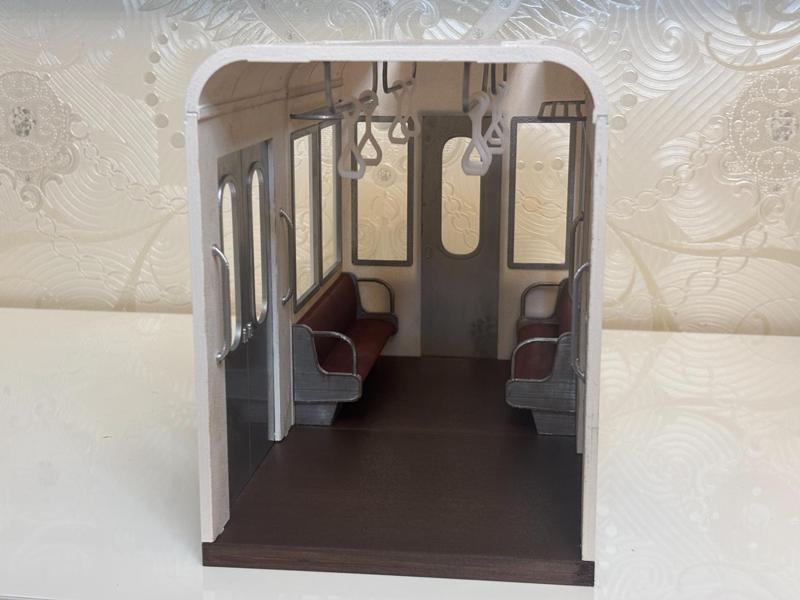 Subway Train Wagon Diorama 1/12 Scale