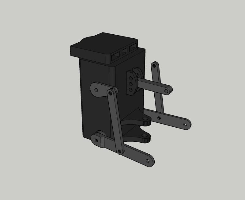 STL file kit Claas Xerion 5000 rear linkage