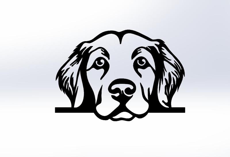 Labrador dog face - Wall Art