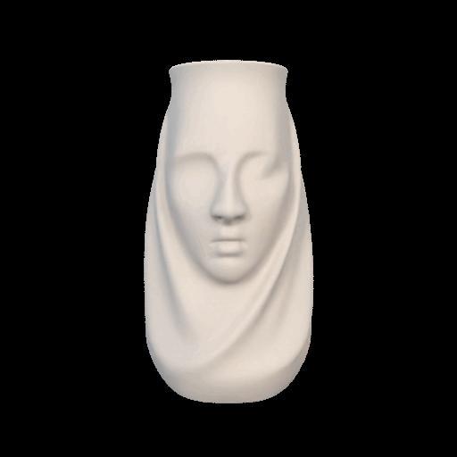 Veiled Lady Face Vase