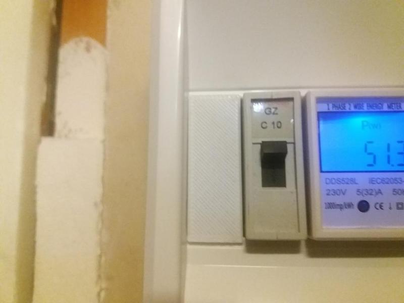 Obturator electric panel 1 DIN