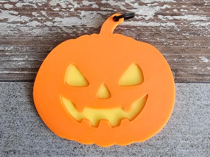 Halloween Pumpkin Keychain