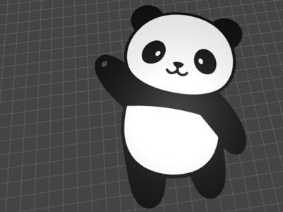 Cute Panda Keychain!