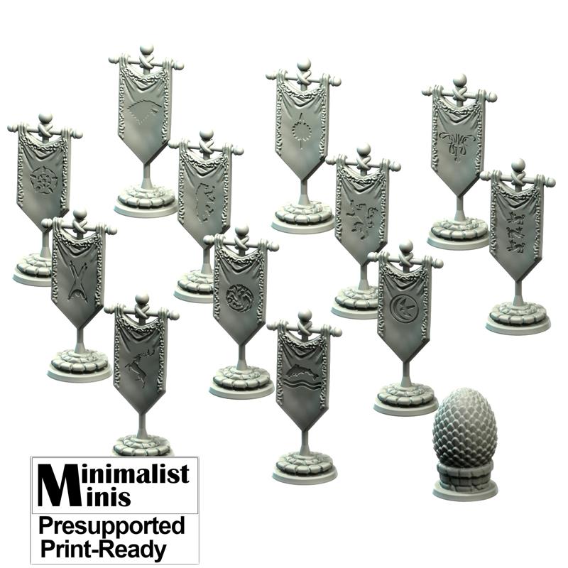 Westeros House banners